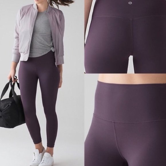 lululemon athletica Pants - Lululemon Wunder Under Black Currant 25"